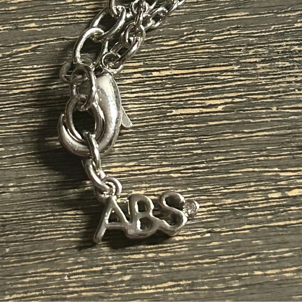 Allen Schwartz (ABS) Silver CZ Pendant‎ Necklace